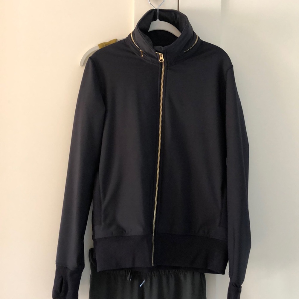 Lululemon water repellant Bomber Jacket  with hood